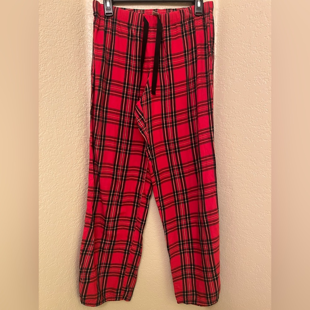 Victoria’s Secret Red Plaid Preloved Lounge/Pajama Drawstring Pants Size Small